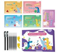 Livre de pratique d'écriture rainurée pour enfants - Activités d'apprentissage préscolaire avec traçage de lettres, livres pratique 'écriture réutilisables