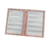 Ｚｉａｌｏｆｉ Livre de Présentation de 120 Couleurs D'ongles, Présentoir D'échantillons Robuste, Livre de Nuanciers Professionnels pour Fournitures de Salon, Rose