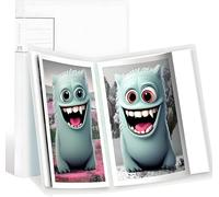 Livre de présentation de stockage de peinture au diamant, dossier transparent A3 avec 40 pochettes transparentes pour peintures au diamant 30 x 40 cm ou moins