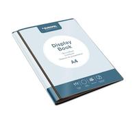 Livre de présentation EUROPEL au format A4 avec 10 pochettes - livre de présentation avec incrustation vue de face - portfolio pour réunions & conférences - gris foncé / anthracite - 114167