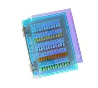 Livre de présentation magnétique multifonction pour nail art pour les techniciens des ongles pour enregistrer les styles et améliorer la précision. Plateau à ongles multicolore, cahier à motifs pour