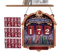 Livre de - Présentoir de table en bois, numérotée avec 30 compartiments à compter, décoration pour la maison, la chambre à coucher, le bureau, l'accent d'angle pour étagère de