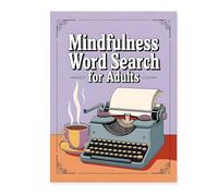 Livre de puzzle de recherche de mots pour adultes - 21 x 28,5 cm - Jeu de puzzle à grande pression - Plus de 400 exercices de pensée relaxants pour les personnes âgées - Puzzle de recherche de mots