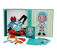 Livre De Puzzle Magnétique 3d Pour Enfants, Jeu De Formation De Cerveau, Puzzle 3d, Jouets Éducatifs Intelligents