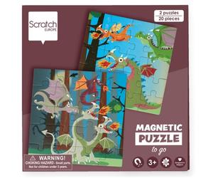 Livre De Puzzle Magnétique - Dragons Multicolor TU