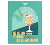 Livre de rangement COCKTAILS modèle "Sex on the beach" bleu