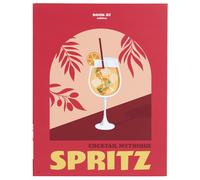 Livre de rangement COCKTAILS modèle "Spritz" rouge