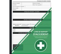 Livre De Rapport D'Accident: Formulaires De Rapport D'incident Pour Votre Entreprise Et Votre Industrie Carnet De Rapports Sur La Santé Et La Sécurité | 120 Pages A4