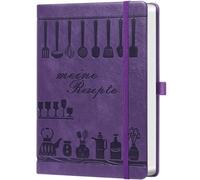 Livre de recettes A5 à remplir soi-même - Mes recettes préférées - Livre de cuisine et de pâtisserie à remplir soi-même (papier 120 g, 14,5 x 21 cm) - Violet