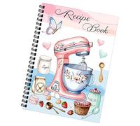 Livre de recettes Blank - Livre de recettes à spirale en papier de 100 feuilles | Cahier de cuisine à spirale pour les repas quotidiens | Idéal pour les notes de cuisine manuscrites, les plans de