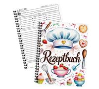 Livre de recettes familial, carnet à couverture rigide, organisateur de régime, centre d'inspiration culinaire, résistant aux taches et construction fiable pour la cuisine, la pâtisserie, les aliments