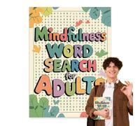 Livre de recherche de mots puzzle pour adultes, livres de recherche de mots, jeux relaxants pour soulager le stress - Livre de recherche de mots relaxants pour adultes et personnes âgées, jeu de
