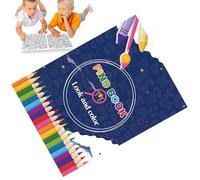 Livre de Recherche et de Coloriage | Pages à Colorier avec Personnages de Dessins Animés pour - Activité Interactif Cherche et Trouve Filles Garçons pour Maison Voyage Plage Bibliothèque