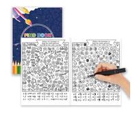 Livre de Recherche et de Coloriage,Pages à Colorier avec Personnages de Dessins Animés pour - Compagnon de Loisirs Interactif Chercher et Trouver pour les Vacances les Voyages la Maison