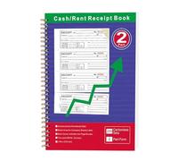 Livre de reçus de location - Livre de reçus avec copie carbone des ventes commerciales | Petits formulaires portables dupliqués sans charbon, ventes et factures pour bureau commercial comptabilité Co
