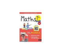 Livre de révision Nathan Maths Term avec Yvan & Florie Monka Terminale Spécialité Cours Exos Méthodes QR codes Blanc/Corail