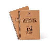 Livre de Scores d'échecs Chess Notation Pad, 50 Games Sheets 100 Moves to Track and Record