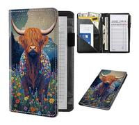 Livre de serveur pour serveuse, jolis livres de service avec poche zippée, livre de chèques de serveur, porte-billets, accessoires de serveuse de restaurant, organisateur de livret de serveur, belles