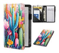 Livre de serveur pour serveuse, jolis livres de service avec poche zippée, livre de chèques de serveur, porte-billets, accessoires de serveuse de restaurant, organisateur de livret de serveur, cactus