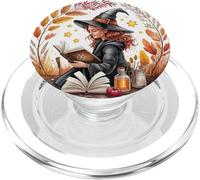 Livre de Sorcellerie d'automne Lecture Cozy Fall Magic Art PopSockets PopGrip pour MagSafe