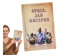 Livre de sorts de sorcellerie - Livre de sorts à impression transparente de 85 g avec 61 pages pour les nouvelles sorcières | Fournitures d'assistant pour les professionnels débutants et passionnés