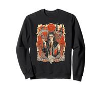 Livre de Sorts sur Le crâne de la bibliothèque Occulte Dark Academia Witch Sweatshirt