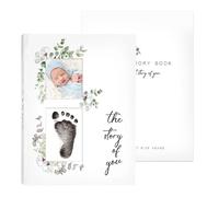 Livre De Souvenirs Pour Bébé - Album Souvenir En Papier 29,2 X 22,2 X 2 Cm | Journal De Grossesse Avec Pages D'enregistrement Des Étapes, De La Croissance Du Bébé, Souvenirs De Famille | Cadeau