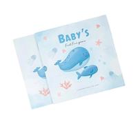 Livre de souvenirs pour bébé avec pages photo et empreintes de mains et de pieds - Cadeau idéal pour nouveau-né