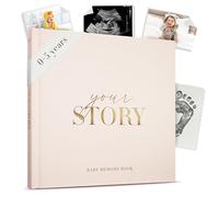 Livre de souvenirs pour bébé - Crème naturelle - Souvenir neutre de la naissance à 5 ans | Journal Bibi & Beau | Cadeau de naissance, suivi des jalons, scrapbooking unisexe