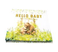 Livre de souvenirs pour bébé de la gestation à l'enfance avec panneaux d'album Help Yourself pour les réalisations du nourrisson et la connexion familiale Album permanent pour bébé