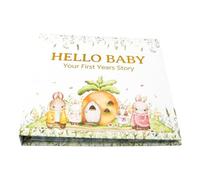 Livre de souvenirs pour bébé de la gestation à l'enfance avec panneaux d'album Help Yourself pour les réalisations du nourrisson et la connexion familiale Album permanent pour bébé