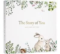 Livre de souvenirs pour bébé garçon ou fille - Livre intemporel pour bébé de 5 ans - Un livre de étapes pour enregistrer chaque événement de la naissance à l'âge de 5 ans