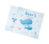 Livre de souvenirs pour bébé pour la première année avec photo et empreintes de mains et de pas, pour enregistrer la croissance de la mémoire des parents