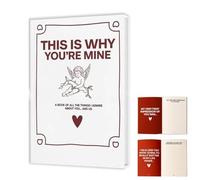 Livre de souvenirs pour couple avec invites, pour anniversaires et Saint-Valentin, cadeau de relation pour petit ami ou petite amie.