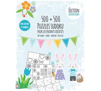 Livre de sudoku des saisons pour les enfants créatifs: livre de sudoku avec 500 chiffres et le symbole sudokus -difficulté très facile à difficile - + ... et des modèles PDF - Édition du printemps