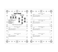 Livre de tarot | Organiseur A5 pour le suivi de l'agenda et du temps, carnet de travail de tarot de 50 pages, destiné au bureau, femmes, hommes, Halloween, méditation et apprentissage