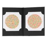 Livre de test de vision couleur avec plaques de couleur Ishihara, dépistage de la daltonisme à 38 plaques et test de cécité rouge vert, kit de test d'optométrie et évaluation de la vision