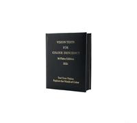 Livre de test professionnel Ishihara 2026 - 38 tableaux - Dossier d'optométrie pour détecter la cécité des couleurs - Idéal pour les médecins, les écoles et les soins