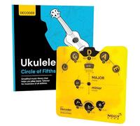 Livre de théorie et cercle de cinquièmes de ukulélé - Outil d'apprentissage de la musique pour la rentrée scolaire - Théorie musicale facile pour tous - Apprenez les accords, les clés et les