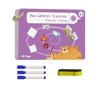 Livre de traçage d'écriture pour - cahier de travail sur l'activité d'écriture de l'éducation, livre de copie de pratique réutilisable, guide de formation des nombres, matériel d'apprentissage