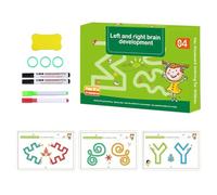 Livre de travail d'écriture à la main - Activités d'apprentissage préscolaire réutilisable | Livre occupé pour jeunes enfants | Pratique éducative de la lettre et le suivi des chiffres avec stylos Bo