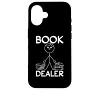 Livre Dealer Stick Figure Book Lover Funny Book Reading Coque pour iPhone 16