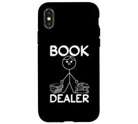Livre Dealer Stick Figure Book Lover Funny Book Reading Coque pour iPhone X/XS