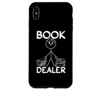 Livre Dealer Stick Figure Book Lover Funny Book Reading Coque pour iPhone XS Max