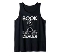 Livre Dealer Stick Figure Book Lover Funny Book Reading Débardeur