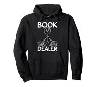 Livre Dealer Stick Figure Book Lover Funny Book Reading Sweat à Capuche