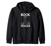 Livre Dealer Stick Figure Book Lover Funny Book Reading Sweat à Capuche