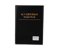 Livre d'échantillons de résistances série 0402, kit d'assortiment de 170 valeurs, organisateur de composants électroniques avec étui de rangement en plastique, design compact et