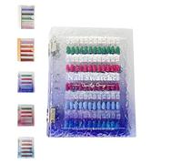 Livre d'échantillons d'ongles magnétique, présentoir de couleurs d'ongles 2025, présentoir de 120/180/240 couleurs d'ongles avec pointes magnétiques, ongles transparents, échantillons(Purple,180)