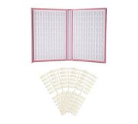 Livre d'échantillons d'ongles, présentation du catalogue de couleurs | Tableau d'affichage portable 216 couleurs pour salon de stockage Accessoires de salon de manucure